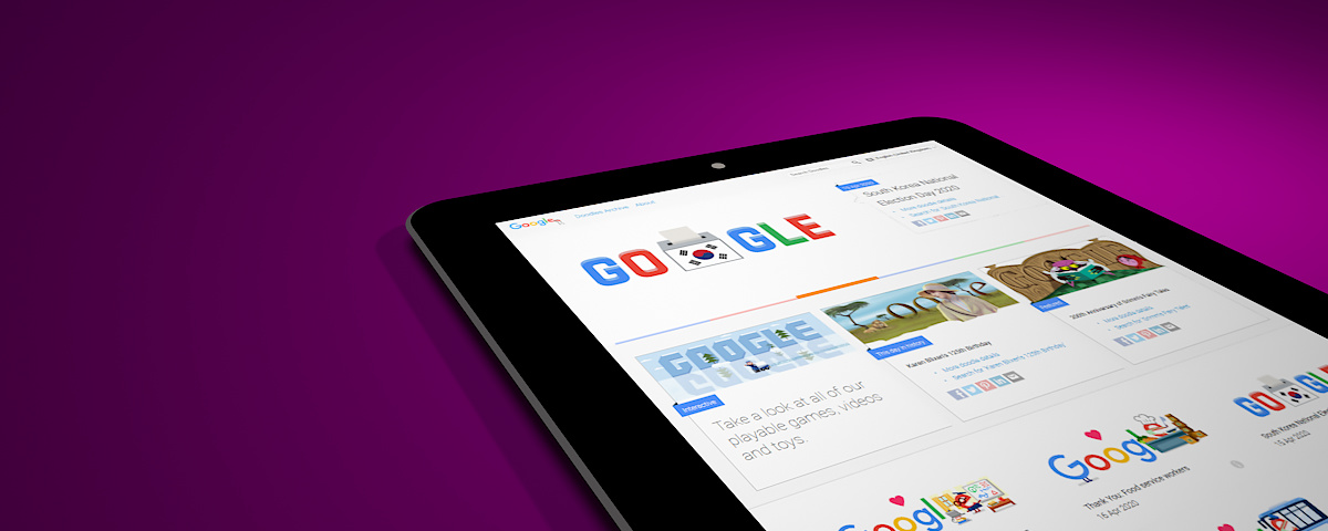 Googlegeddon - Apple iPad displaying mobile friendly Google website