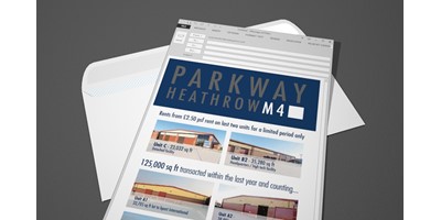Parkway Heathrow Email - Rendered visualisation of the finished e-mail in Outlook client
